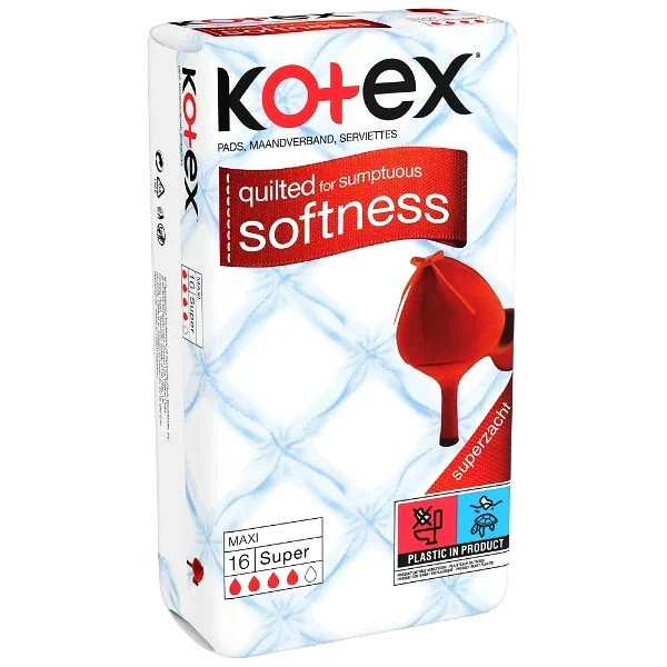 نوار بهداشتی کوتکس Maxi Super بسته 16 عددی - جذب بالا