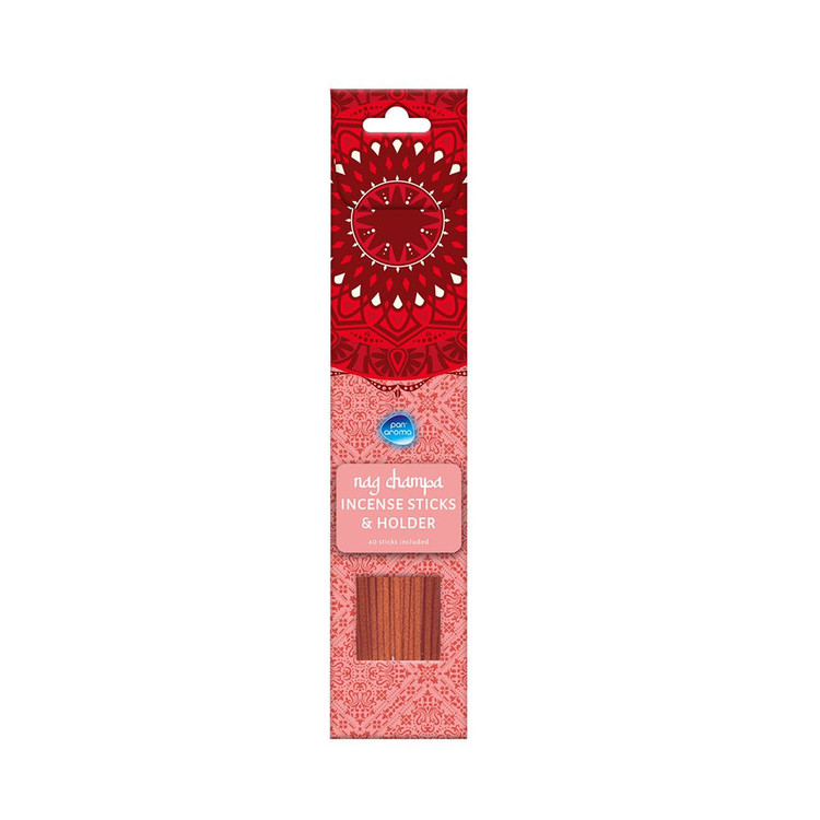 عود خوشبوکننده پن آروما Nag Champa با جا عودی چوبی 40 عددی - رایحه سنتی