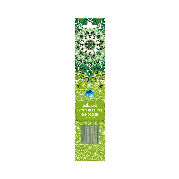 عود خوشبوکننده پن آروما Patchouli با جا عودی چوبی 40 عددی - خوشبوکننده طبیعی