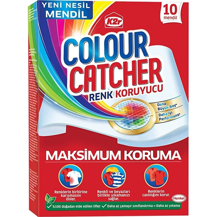 دستمال جذب رنگ لباس کالر کاچر Colour Catcher 10 عددی