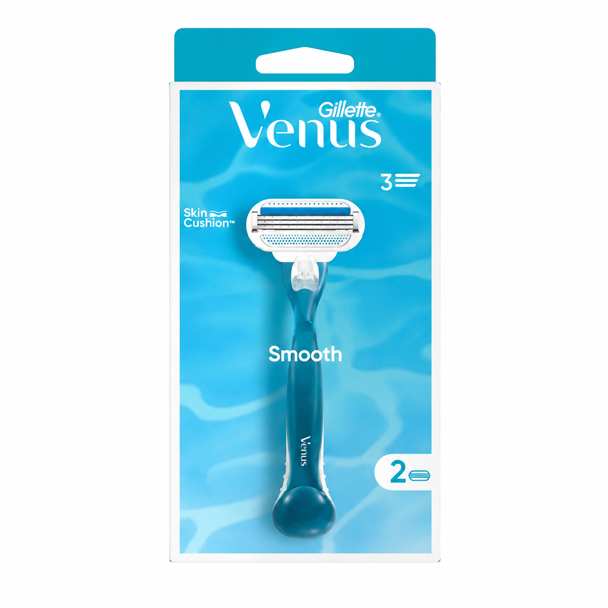 ژیلت زنانه Gillette Venus Smooth مدل 3 تیغه به همراه 2 یدک