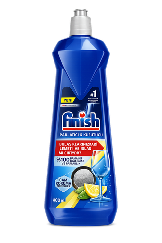 جلادهنده ماشین ظرفشویی فینیش Finish Parlatıcı Kurutucu Lemon جلادهنده فینیش 800 میل مایع جلادهنده ماشین ظرفشویی خشک کننده ظروف ماشین ظرفشویی براق کننده ظروف شیشهای ضد لکه آب ظروف Finish Rinse Aid Lemon 800ml خرید جلادهنده فینیش مایع کمک آبکشی ماشین ظرفشوی