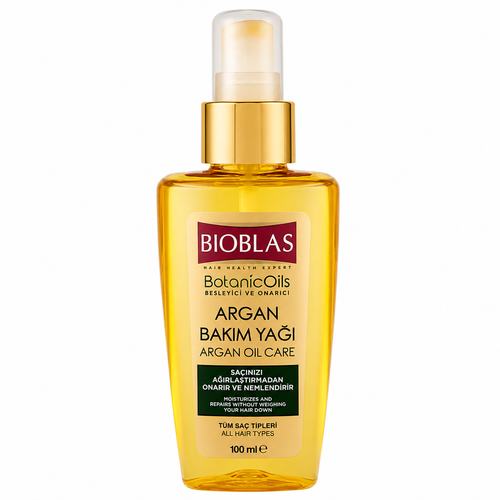 روغن مو آرگان بیوبلاس مدل Botanic Oils Argan Oil Care حجم 100 میلیلیتر
