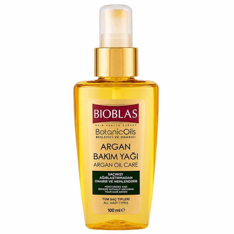 روغن مو آرگان بیوبلاس مدل Botanic Oils Argan Oil Care حجم 100 میلیلیتر