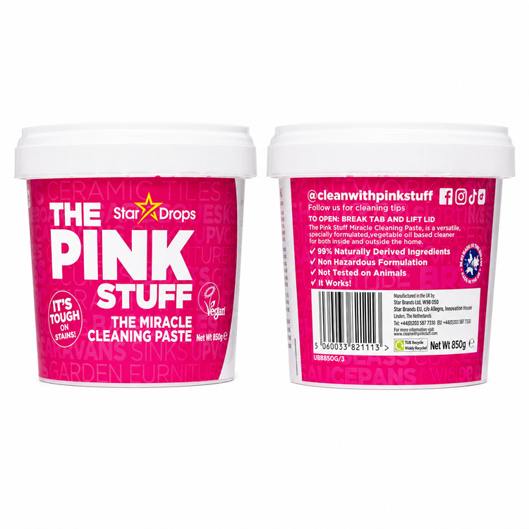 خمیر پاککننده The Pink Stuff مدل Miracle Cleaning Paste وزن 850 گرم | پاککننده چندمنظوره