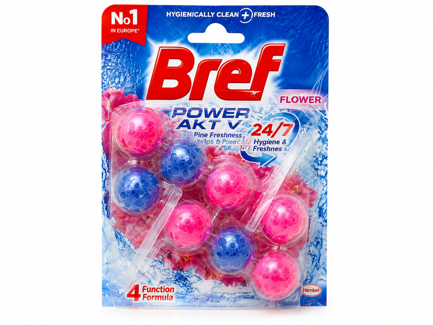 جرمگیر توالت برف Bref Power Aktiv Flower | خوشبوکننده با رایحه گل